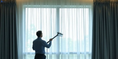 Commercial curtain steam cleaning service melton-vic hotels offices