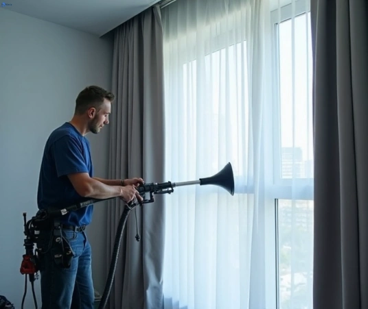 Professional curtain steam cleaning process equipment Matty Curtain Cleaning melton-vic